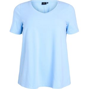Zizzi Shirt 'S/S'  hemelsblauw