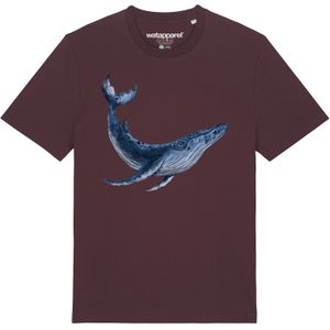 Watapparel Shirt ' Wal '  blauw / donkerrood