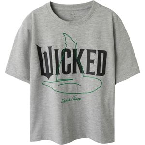 NAME IT Shirt  grijs / spar / zwart