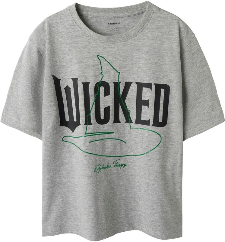 NAME IT Shirt  grijs / spar / zwart