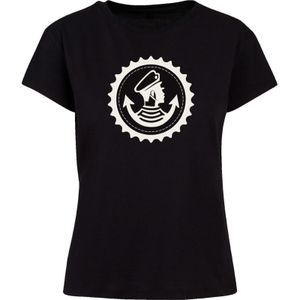 F4NT4STIC Shirt 'Knut und Jan Hamburg'  zwart / wit