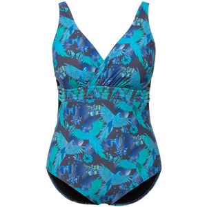 Ulla Popken Badpak  turquoise / gemengde kleuren