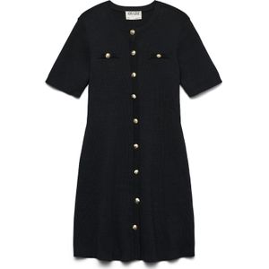 Vero Moda Curve Gebreide jurk 'AWCPicco'  zwart