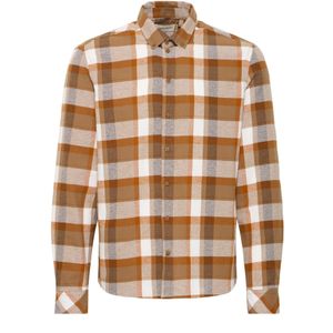 BLEND Overhemd  ecru / bruin