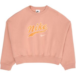 Nike - Kort Sweatshirt - Roze - Fleece - Voor Meisjes