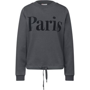 STREET ONE Sweatshirt  donkergrijs / zwart