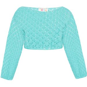 IZIA Trui 'Fashion Look'  turquoise