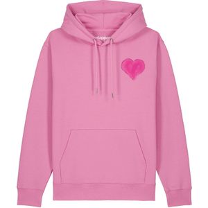 Watapparel Sweatshirt ' Pink Heart '  rosa / bloedrood