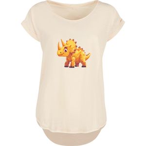 F4NT4STIC Shirt 'Süßer Triceratops Dinosaurier'  sand / oranje