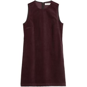 Marc O'Polo - Jurk - Donkerrood - Katoen - Mouwloos
