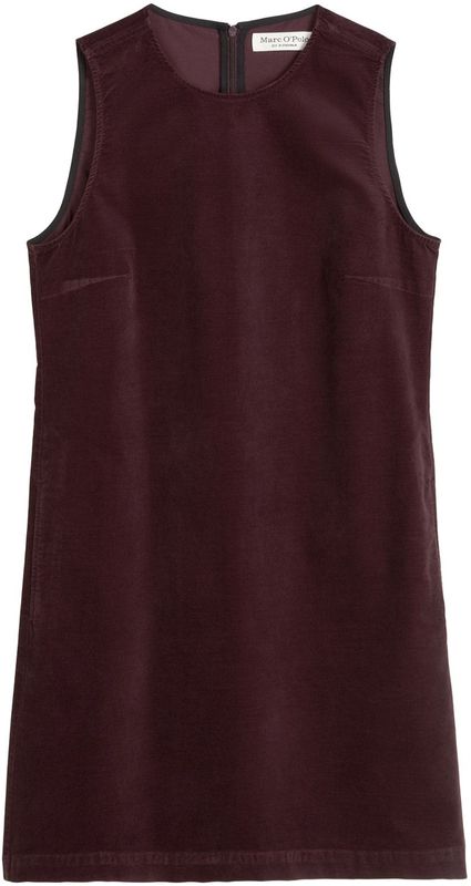 Marc O'Polo - Jurk - Donkerrood - Katoen - Mouwloos