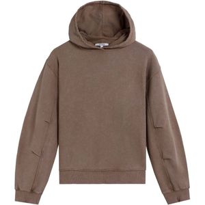 Scalpers Sweatshirt 'Marble'  lichtbruin