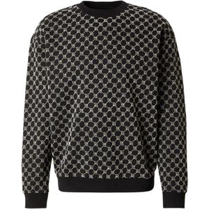 JOOP! Sweatshirt 'Tamino'  lichtbeige / zwart