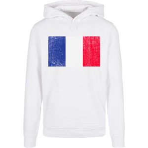 F4NT4STIC Sweatshirt 'France Frankreich Flagge distressed'  blauw / rood / wit