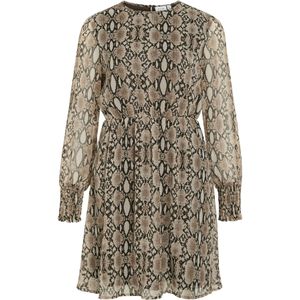 VILA Jurk 'VIFalia'  cappuccino / lichtbruin / zwart