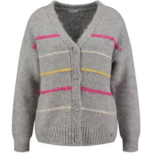Key Largo Gebreid vest 'Candy'  beige / geel / grijs / pink