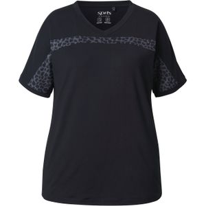 Ulla Popken Shirt  grijs / zwart