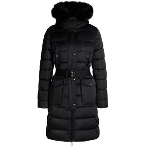 JOOP! - Gibella - Gewatteerde Jas - Dames - Met Riem - Capuchon met Imitatiebont