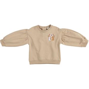 Panço Sweatshirt  camel / oranje / wit