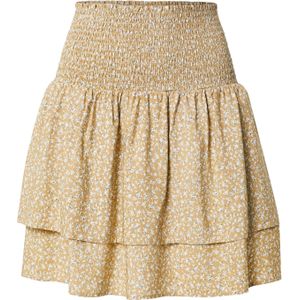 PULZ Jeans Rok 'PZBENEDIKTE'  sand / blauw / wit