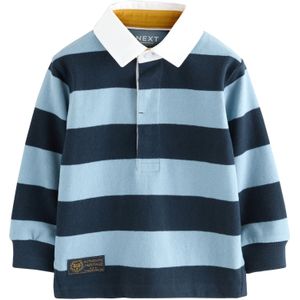 Next Shirt  navy / lichtblauw / wit