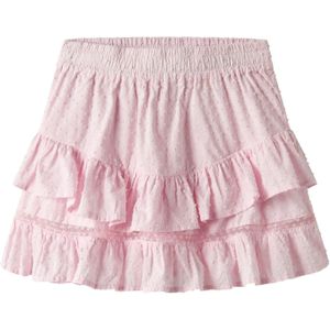 Korte Rok - Gevoerd - Met Verstelbare Taille - Ruches