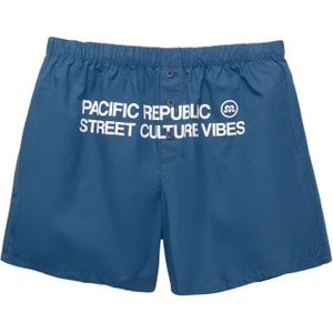 Pull&Bear Broek 'PACIFIC'  navy / wit
