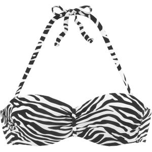 VENICE BEACH Bikinitop  zwart / wit