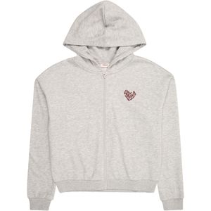 ONLY - KOGRITA - Sweatvest - Roestbruin / Grijs Gemêleerd - Capuchon