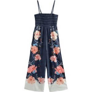 Next Jumpsuit  navy / lichtblauw / oranje / oudroze