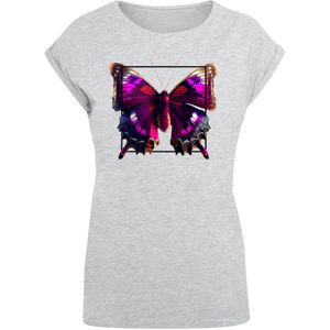 F4NT4STIC Shirt  grijs / pink / zwart