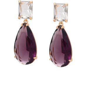 faina Oorbellen  rose-goud / lila