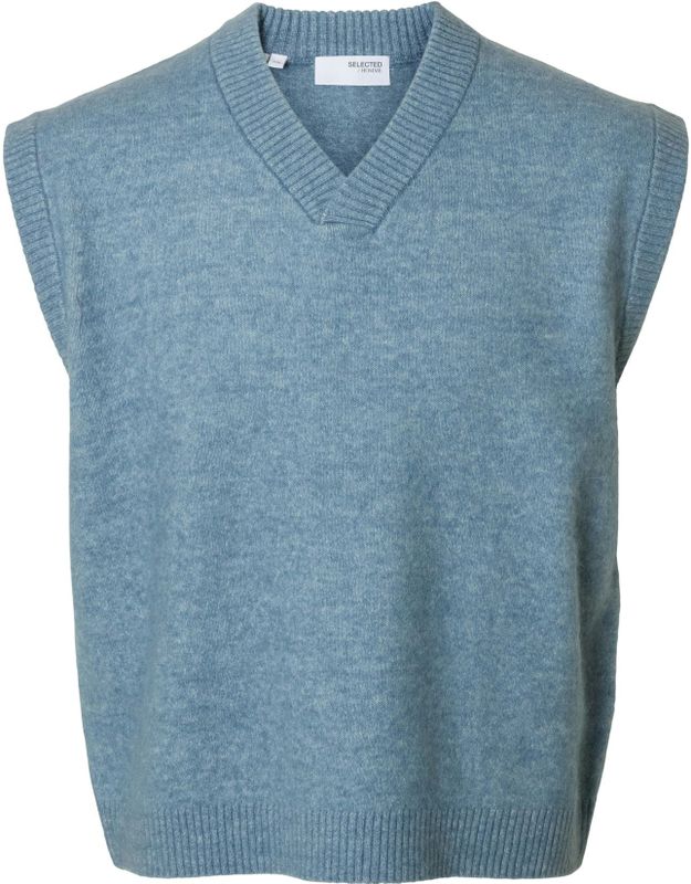 SELECTED Trui 'SLHRai'  blauw gemêleerd