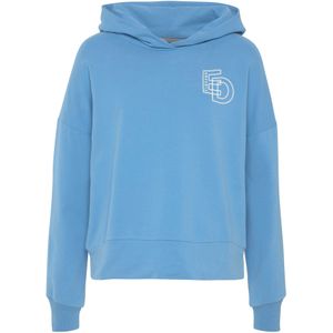 Elbsand - Hoodie - Katoen - Zwart - Grote Logoprint Op De Rug