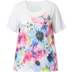 MIAMODA Shirt  lichtblauw / geel / pink / wit