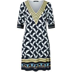 Ana Alcazar Jurk 'Zilma'  blauw / geel / zwart / wit
