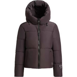 khujo Winterjas 'Audrey Matt'  donkerlila