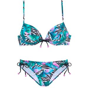 VIVANCE Bikini  jade groen / pink / zwart / wit