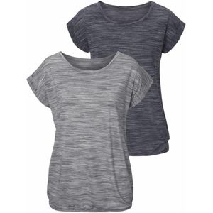 BEACH TIME Shirt  grijs gemêleerd / zwart gemêleerd