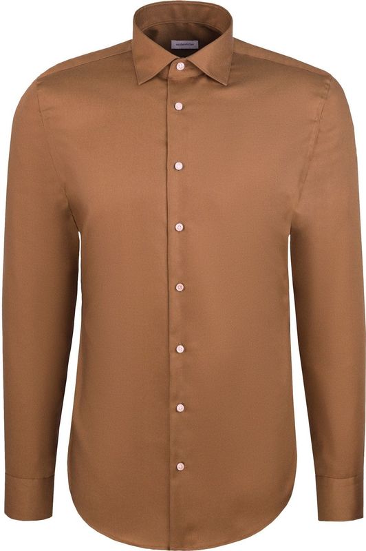 Seidensticker - Slim Fit - Zakelijk Overhemd - Puur Katoen - Kentkraag