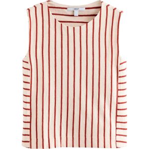 Next Top  ecru / donkerrood