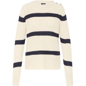 Oxmo Trui 'KANNA'  donkerblauw / parelwit