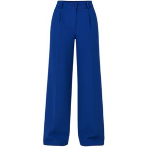 fashionshowcase Bandplooibroek 'Seyra'  blauw