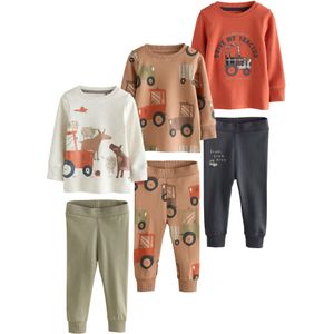 Next Nachtkledij  ecru / brokaat / pastelgroen / oranje