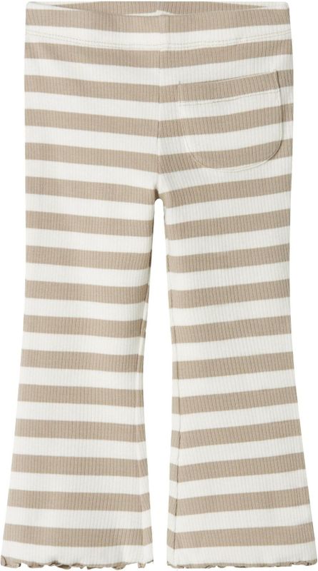 NAME IT Broek 'NMFTAIA'  beige / wit