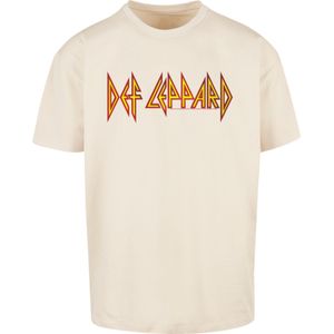 F4NT4STIC Shirt 'Def Leppard'  lichtbeige / geel