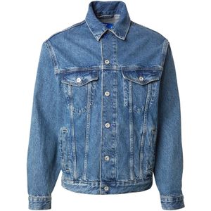 KARL LAGERFELD JEANS Tussenjas  blauw denim / wit