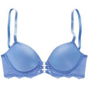 Balconette BH - Lichtblauw - Gewatteerd - Met Beugel - Met Uitneembare Vullingen