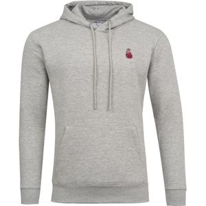 Mikon Sweatshirt 'Herz'  grijs gemêleerd / gemengde kleuren