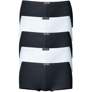 H.I.S - Hipster - Zwart/Wit - Katoen - Set van 5